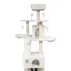 White 72" (182 cm) Large Cat Tree
